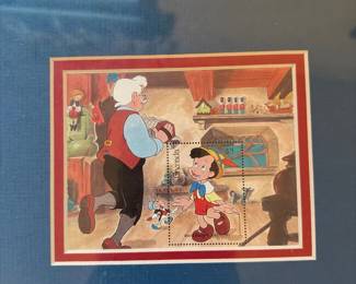 Grenada Walt Disney Pinocchio $5 Souvenir Stamp Sheet