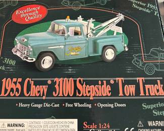 Superior 1955 Chevy 3100 Stepside Tow Truck Die-Cast