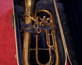 Vintage F. E. Olds Ambassador Baritone Horn