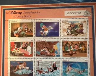 Grenada 1987 Disney Classic Fairytales Pinocchio Stamp Sheet