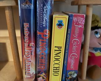 Pinocchio and Related Children's VHS Collection