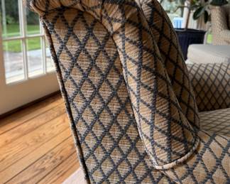 Pair of Custom Upholstered Club Chairs, Likely Baker Furniture.Photo 3 of 3. 