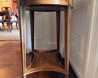 Baker Furniture "Adam" Mahogany Occasional Table with Satinwood Inlay. Measures 26.5" x 18.5" x 28" H. Photo 2 of 5. 
