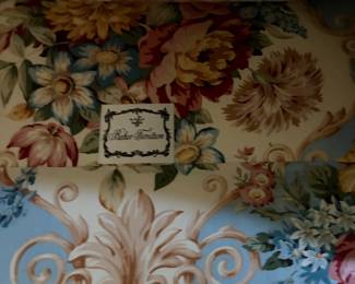 Baker Furniture Floral Chintz Upholstered Wing Back Chair - ONLY ONE. Photo 2 of 2. 