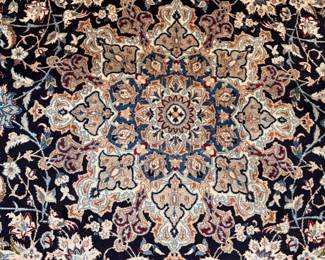 Persian Nain Wool and Silk Area Rug. Measures 14' 2" x 9' 11". Photo 6 of 8. 