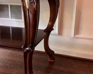 Karges Mahogany Flip-Top Buffet / Server with Cabriole Legs. Measures 45" x 31" x 22" Closed; 70" W Open. Photo 6 of 7.
