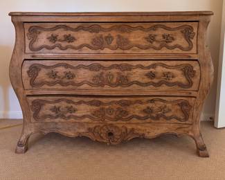 Louis XV Style Hand-Carved Commode. Measures 48" W x 20" D x 35" H. Photo 1 of 3. 