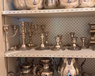 Sterling Silver & Silver Plate Serving Pieces / Revere Bowls. 