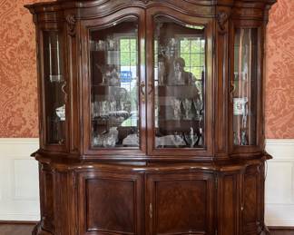 Karges Queen Anne Style China Cabinet / Bookcase. Measures 82" W x 24" D x 87" H. Photo 1 of 4. 
