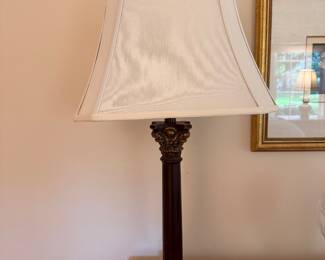 Greek Column Table Lamp. Measures 30" H. 