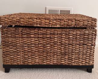 Woven Natural Fiber Trunk. Photo 1 of 2. 