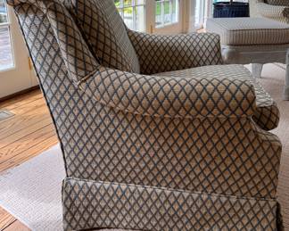 Pair of Custom Upholstered Club Chairs, Likely Baker Furniture.Photo 2 of 3. 