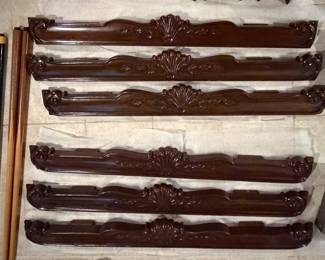 Complete Set of Dismantles Parts for Porter & Sons 9' Renaissance Chippendale Pool / Billards Table. Photo 3 of 10.