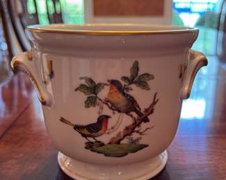 Herend Rothschild Bird Cachepot. Photo 1 of 3. 
