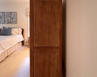 John Widdicomb French Provincial Carved Oak Armoire. Measures 56" x 25" x 75" H. Photo 4 of 7.