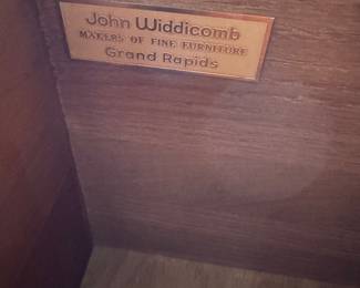 John Widdicomb Serpentine-Front French Provincial Two-Drawer Commode. Measures 50" W x 20.5" D x 32" H. Photo 8 of 8. 