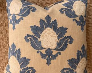 Down Filled Pillow - 2 Available. Each Measures 18" x 18". 