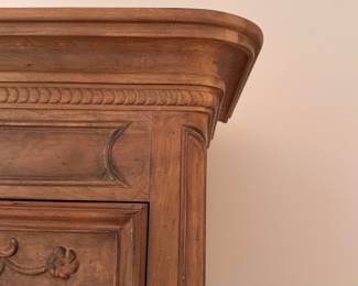 John Widdicomb French Provincial Carved Oak Armoire. Measures 56" x 25" x 75" H. Photo 2 of 7.