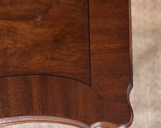 Karges Queen Anne Style Mahogany Dining Table. Comes with Pads. Measures 64" x 41" x 29.5" H with 25" Clearance. Pictured with 3 20.5" Leaves. Photo 8 of 8.