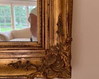 23K Gilt Wood Mirror Minton-Spidell. Measures 68" x 44". Photo 2 of 2. 