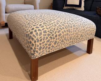 Animal Print Upholstered Ottoman / Coffee Table. Measurements to Come. Photo 1 of 2. 