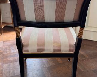 Pair of Karges Hollywood Regency Arm Chairs. Each Measures 23" W x 24" D x 19" Seat Height. Photo 7 of 8.