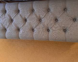 Tufted Upholstered Storage Bench with Nailhead Trim. Measures 54" W x 17" D x 18" H. Photo 2 of 2. 