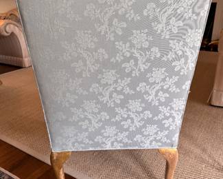 Minton Spidell Gilded Wood Frame George III Style Library Chair - 2 Available. Each Measures 27.5" W x 20.5" D x 40" H. Photo 6 of 7.