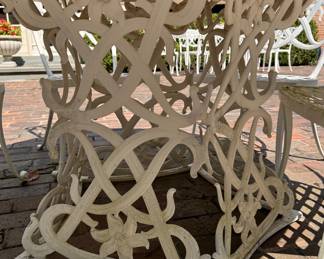 Smithsonian Collection of Mid-Century Iconic Brown Jordan Day Lily 7-Piece Outdoor Dining Set. Photo 2 of 2. 