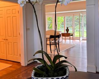 Chinoiserie Planter with Orchid. Photo 1 of 2. 