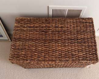 Woven Natural Fiber Trunk. Photo 2 of 2. 