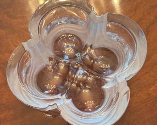 Daum Crystal Clover-Shaped Dish. Photo 2 of 2. 