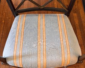 Interior Crafts Lacquered with Distressed Finish Chinese Chippendale Chair. Measures 23" W x 26" D x 19" Seat Height. Photo 3 of 7. 