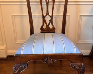 Pair of Chippendale Chairs with Claw Feet. Each Measures 23" W x 18" D with 19" Seat Height. Photo 1 of 2. 