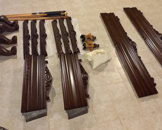 Complete Set of Dismantles Parts for Porter & Sons 9' Renaissance Chippendale Pool / Billards Table. Photo 9 of 10.
