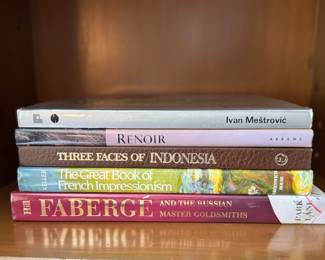 Faberge, The Great Book of French Impressionism, Renoir, etc. Coffee Table Books. 