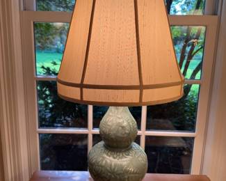Pair of Double Gourd Table Lamps. 