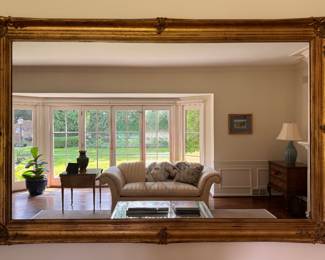 23K Gilt Wood Mirror Likely Minton-Spidell. Measures 68" x 44". Photo 1 of 2. 