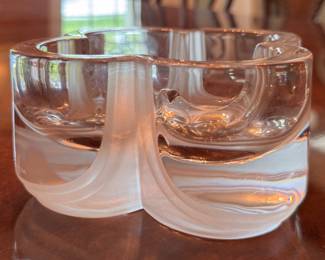 Daum Crystal Clover-Shaped Dish. Photo 1 of 2. 