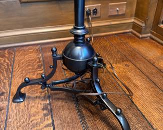 Bronze Finish Metal Floor Lamp with Tripod Base. Measures 66" H. Photo 3 of 3. 
