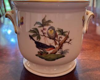 Herend Rothschild Bird Cachepot. Photo 2 of 3. 