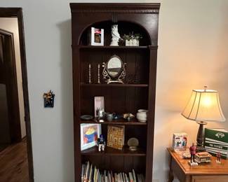 Dark Wood Open Bookcase