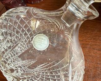 Astral Full Lead Crystal Decanter with Spin Top Design