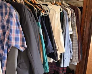 Assorted Men's Closet Apparel and Footwear