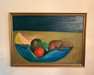 Mid-Century Modern Still Life Oil Painting