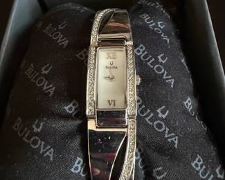 Bulova Women's 96T63 Crystal Bangle Watch