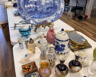 Porcelain and glass