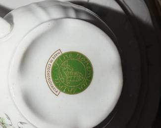 Mitterteich "Green Ming" Porcelain Dinnerware Set