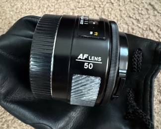 Minolta Maxxum AF Zoom 70-210mm f/4 'Beercan' Lens and Minolta AF 50mm f/1.7 Lens Set