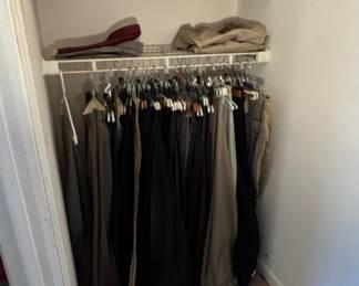 Estate Lot of Men's Casual Apparel and Footwear